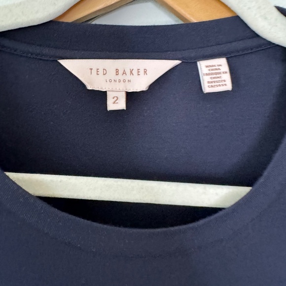 Ted Baker Mockable Midi Dress in Bluebell White Blue 6 - Picture 7 of 10